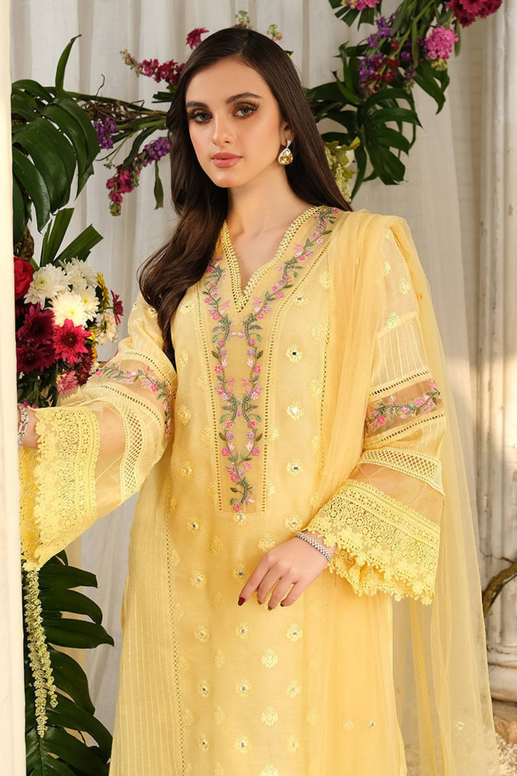 MIRROR LEMON ROSE WITH SLIP AND PANTS - second image