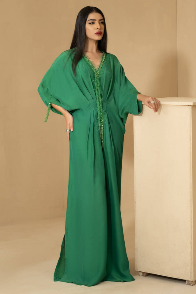 EMERALD KAFTAN BY Farida Hasan's Luxe Pret'22