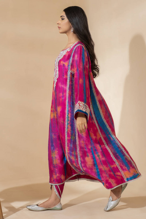 SILVER RAINBOW WITH SHALWAR  by Farida Hasan's Luxe Pret'22