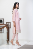 Pink Cotton Kurta with Delicate Embroideries | Faiza Rehman