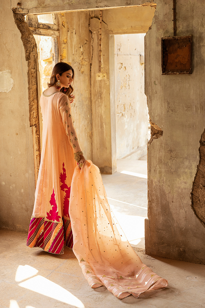 PRISTINE PEACH  Olive Green Ensemble | Faiza Rehman | Bilal Garment