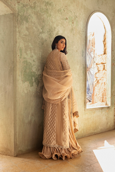 ROSY FLARE Red Kalidaar Ensemble | Faiza Rehman | Bilal Garment