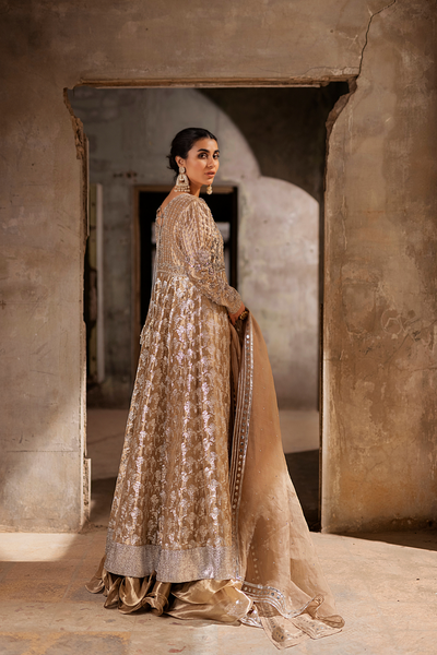DORE Blush Pink Zardozi Ensemble | Faiza Rehman | Bilal Garment