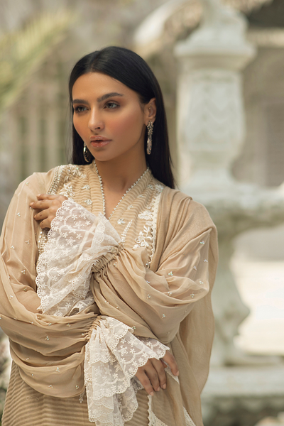 DARIA Beige Festive Number | Faiza Rehman