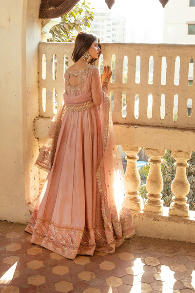 NAZMIN Pink Kalidaar Set 