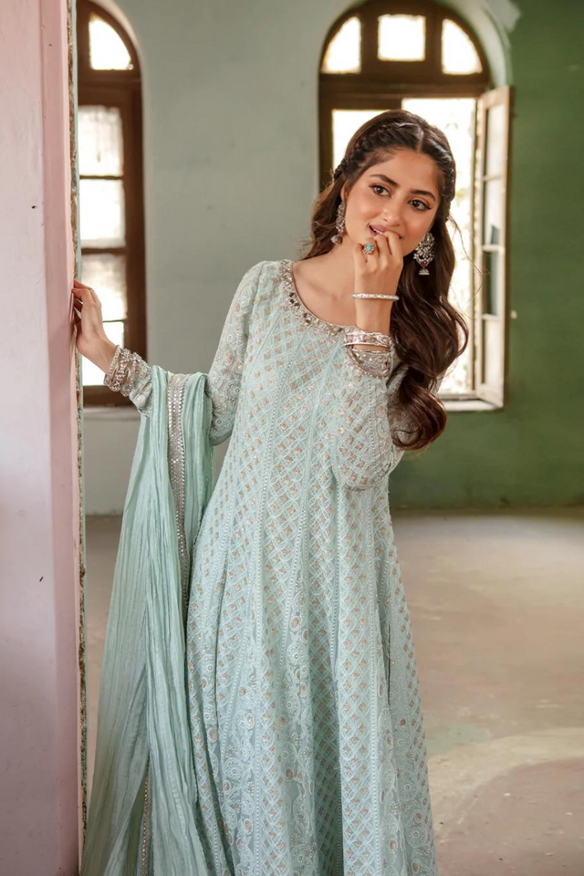 NAAZ Kalidaar Embroidered Set