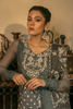 Enchanting SEYYAL Slate Grey Kameez and Churidar Set | Faiza Saqlain