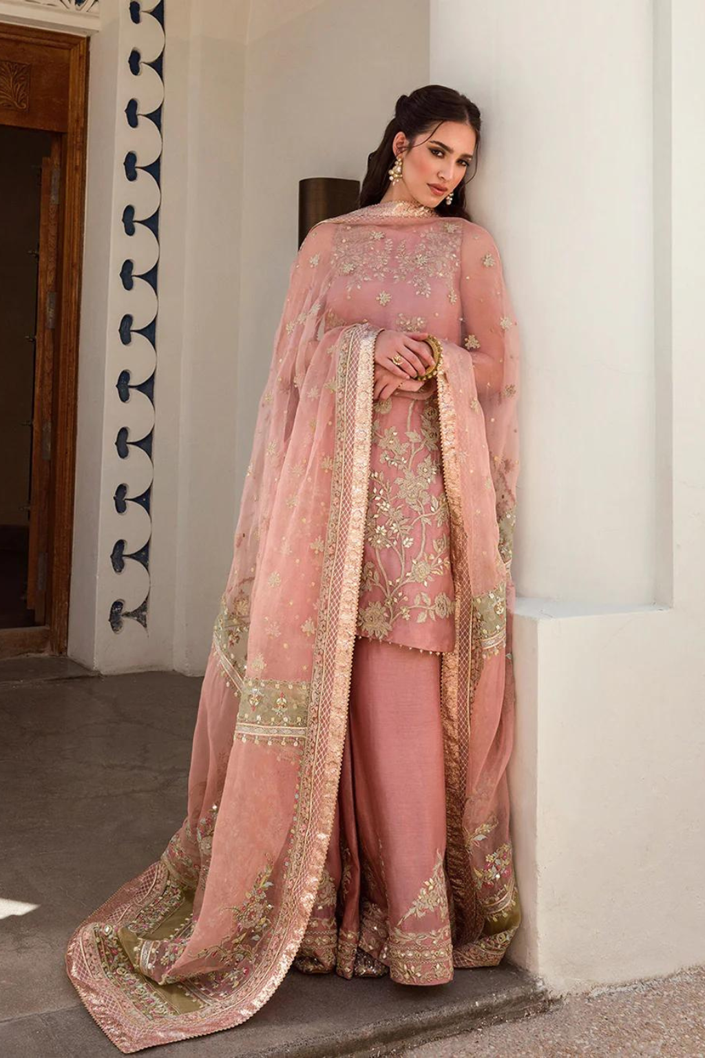 MARISSA seashell pink kurta and pant set 