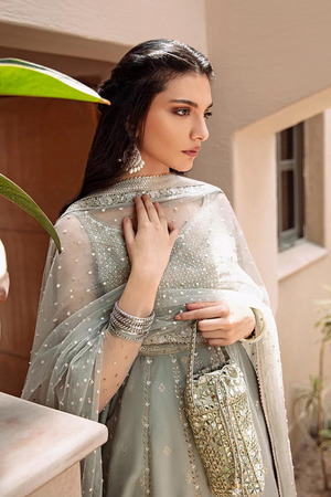 MENAHA Pishwas: Embroidered Luxury set