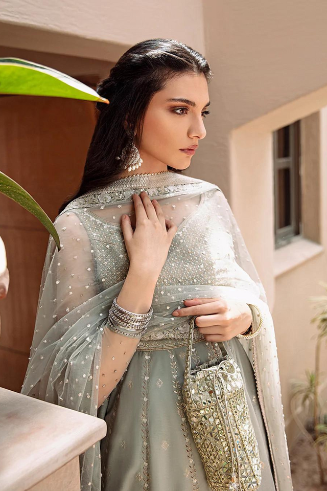 MENAHA Pishwas: Embroidered Luxury set