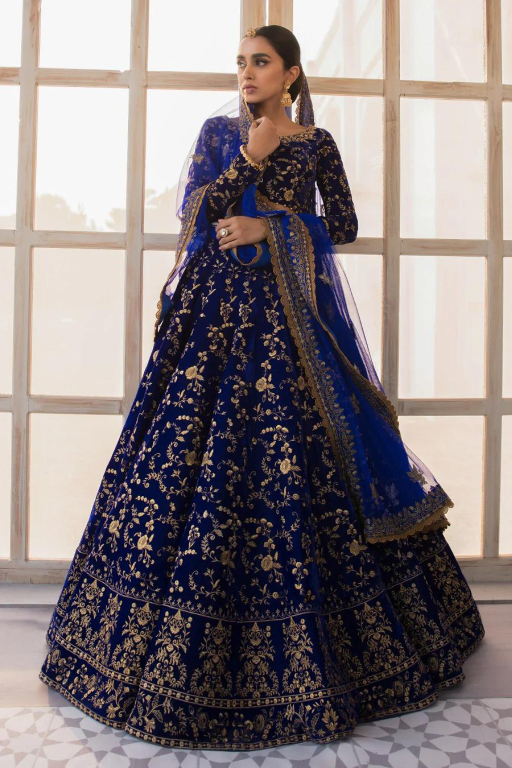 MIRA Navy Blue Lehnga Choli