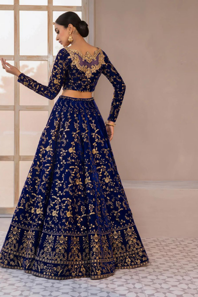 MIRA Navy Blue Lehnga Choli