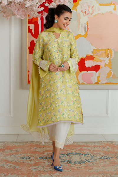 EDEN KIWI SHIRT AND DUPATTA