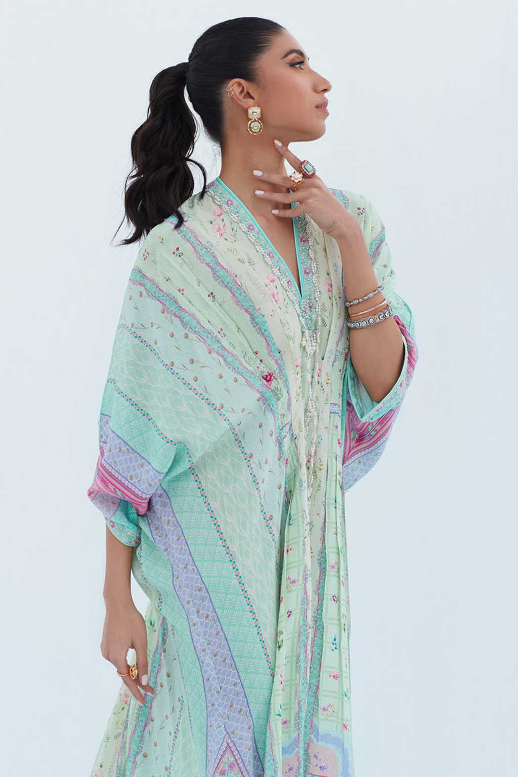 ALLISON AQUA KAFTAN - second image