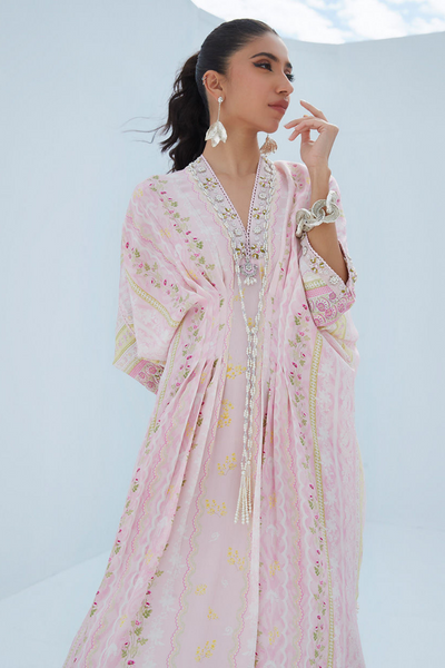MARNI BLUSH KAFTAN by Farah Talib Aziz's LEA Spring'23