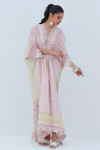 MARNI BLUSH KAFTAN by Farah Talib Aziz's LEA Spring'23