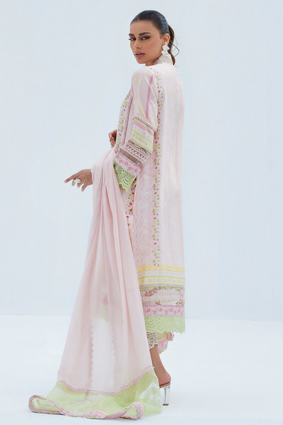 DELPHI PINK SHIRT AND DUPATTA set by Farah Talib Aziz's LEA Spring'23