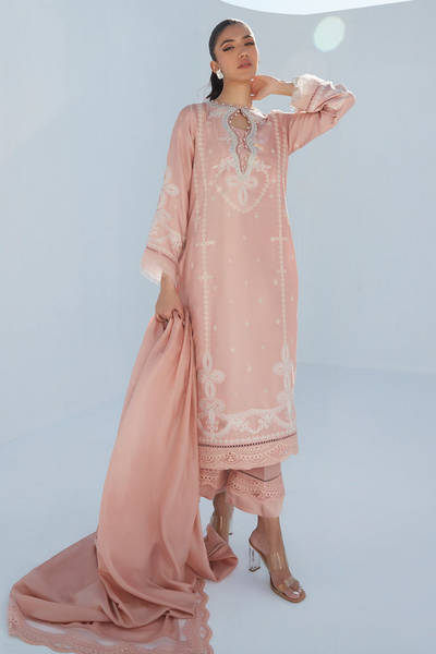 ERICA APRICOT SHIRT AND DUPATTA from Farah Talib Aziz's LEA Spring'23
