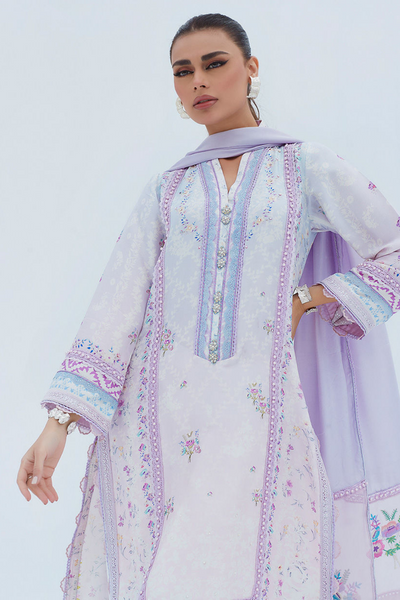 LIZ LILAC SHIRT AND DUPATTA  set by Farah Talib Aziz's LEA Spring'23