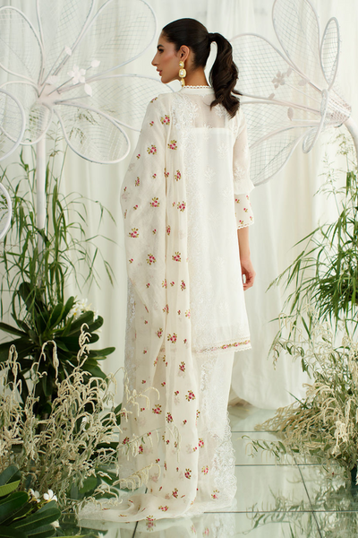Captivating ROSELTE IVORY Shirt & Dupatta | Bilal Garment