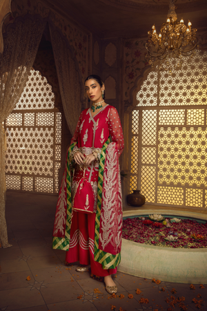 NOORANI ORGANZA SUIT by  Haute Form AMBER