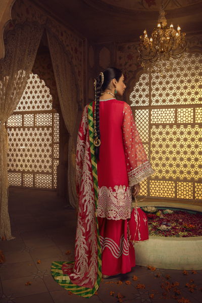 NOORANI ORGANZA SUIT by  Haute Form AMBER