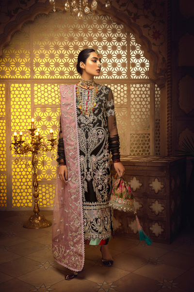 NAUBAHAR ORGANZA SUIT by Haute Form AMBER