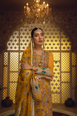 GOHAR ORGANZA SUIT by  Haute Form AMBER