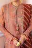 DEEP peach & brown kurta set 