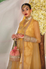 SEHER Lime Yellow Organza Chanderi Silk Shirt & Jacket Set