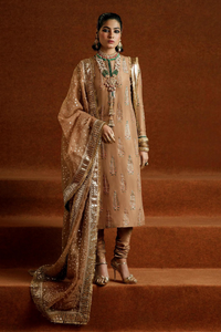 REIGN Regal Beige Gold Ensemble by Hussain Rehar Luxury Pret SS/23