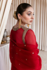 SEVGI RED Organza Suit by Hussain Rehar Moon