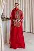 SEVGI RED Organza Suit by Hussain Rehar Moon