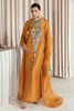 SOL Mustard Raw Silk Suit by Hussain Rehar Moon