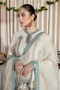 NARCE Raw Silk Suit by  Hussain Rehar Moon