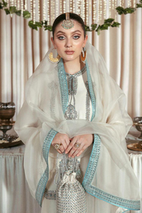 NARCE Raw Silk Suit by  Hussain Rehar Moon