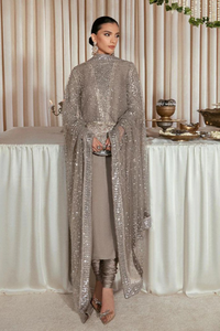 LUCENT-GREY Raw Silk Suit 