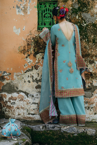 BARAAN  Karandi & Organza Outfit  by HUSSAIN REHAR