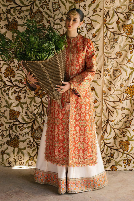 MUNNAY Karandi & Organza Outfit  by HUSSAIN REHAR