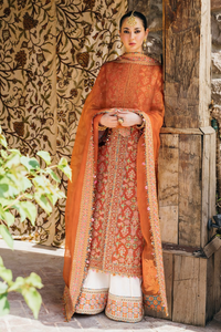 MUNNAY Karandi & Organza Outfit  by HUSSAIN REHAR