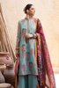 ELISE  Ice Blue Silk kurta set by HUSSAIN REHAR's Summer Lawn Vol-2