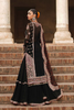 HAQEEQAT  Black Chiffon Outfit with Sharara