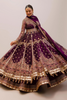 YAAD  Purple Pishwas with Embroidered Dupatta & Sharara