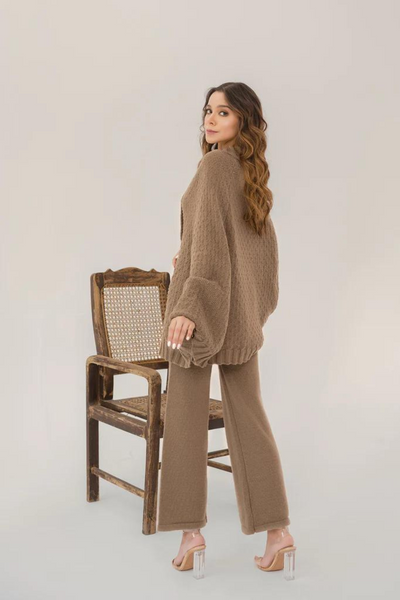 SABIAH 2.0 PONCHO SUIT by Hassal Co-rd Set Autumn Winter'22