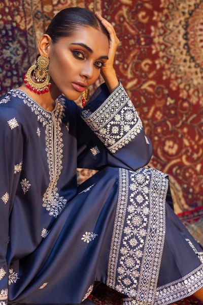 Embroidered Pret
Navy Blue Co-ord Set with Sequins and Embroidery