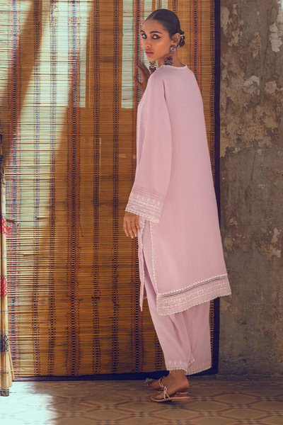 Embroidered Pret
Mauve Co-Ord Set with Sequins and Embroidery