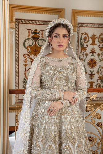 EIMIRA Bridal Gown | Exquisite Net Fabric by IMRA SAEED