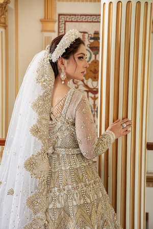 EIMIRA Bridal Gown | Exquisite Net Fabric by IMRA SAEED