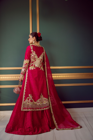 ROSALIE Raw Silk Bridal Outfit by IMRA SAEED