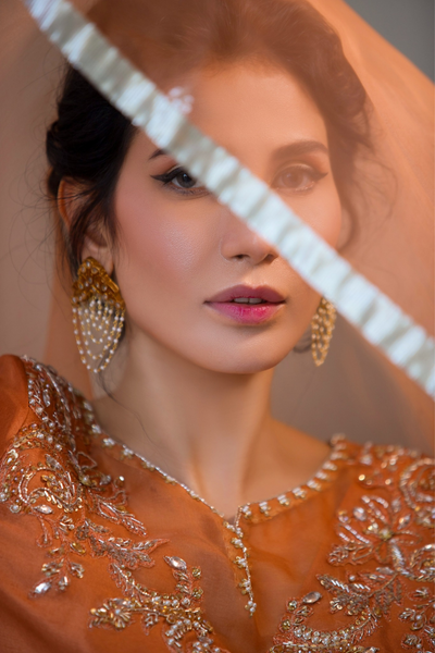 FLORENTIS Raw Silk & Organza Eid Ensemble by IMRA SAEED